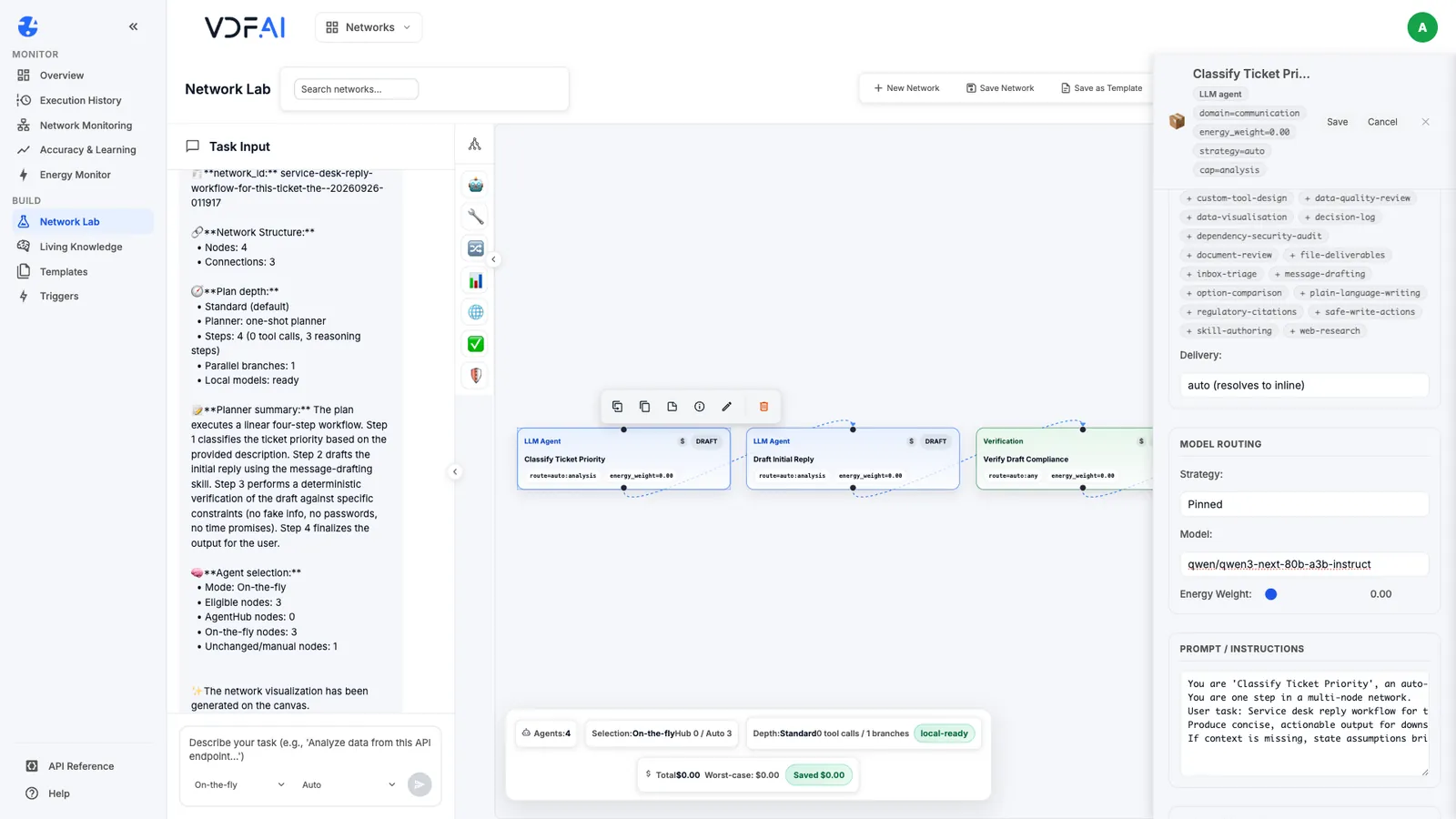 Pinning the model for a step under model routing
