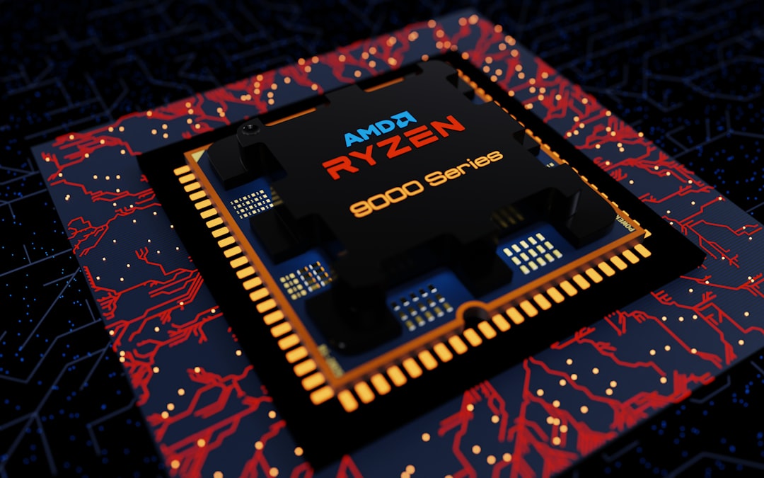 Processor on a circuit board representing the local compute that keeps running when an AI agent workflow is cancelled without propagation