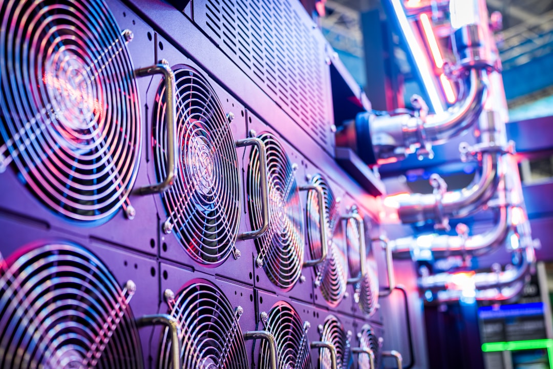 Close-up of server cooling fans in a data centre, representing the on-premises infrastructure where a private RAG index is continuously synchronized with enterprise knowledge sources