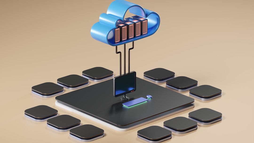 3D render of interconnected cloud computing nodes representing the architecture differences between AI agent platforms and workflow automation systems
