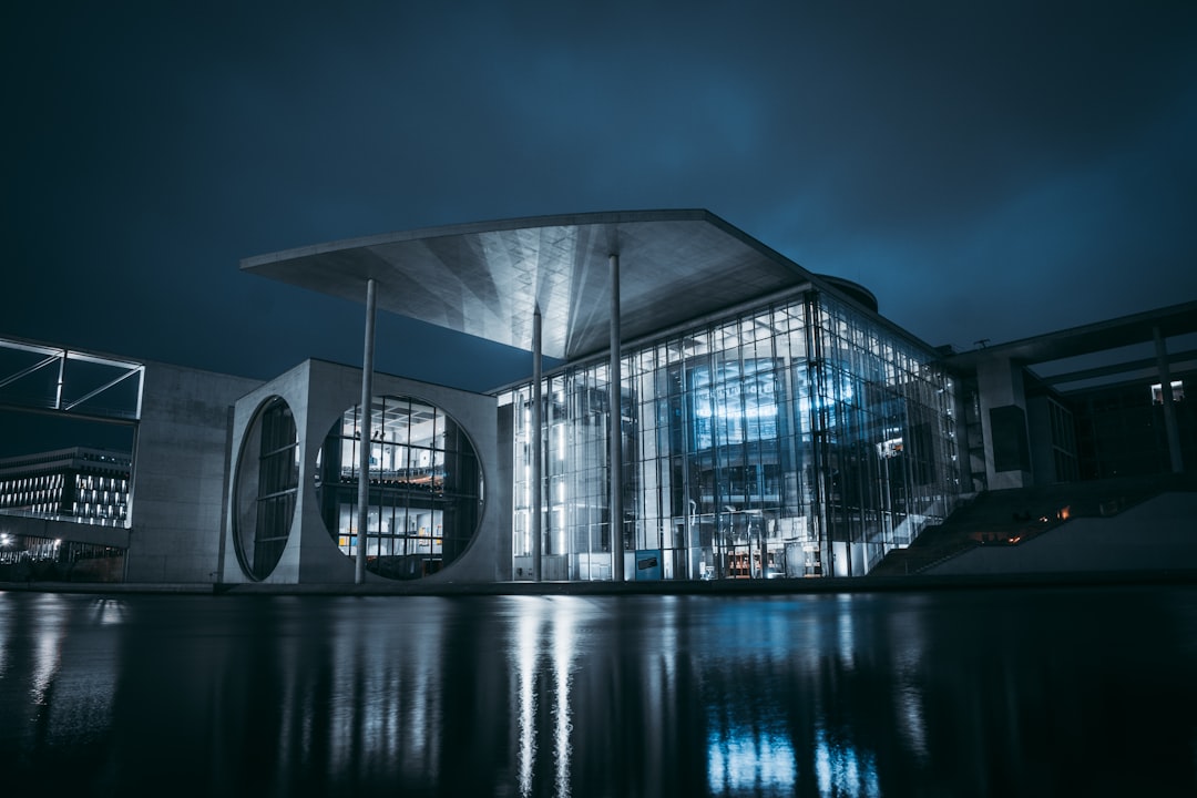 Enterprise technology infrastructure building at night representing the 2026 AI agent vendor landscape