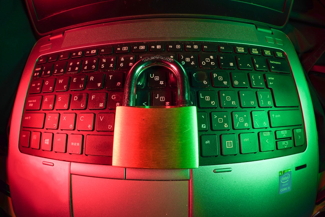 Padlock on a computer keyboard representing secure evidence records for on-premises AI compliance