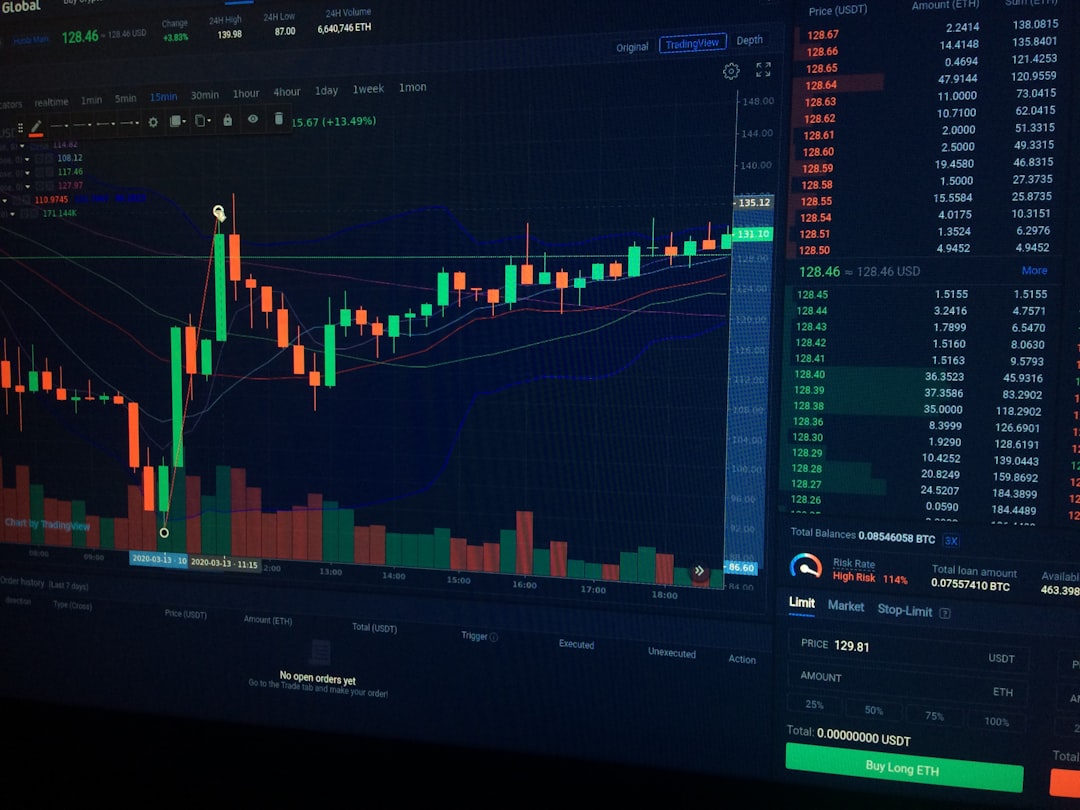Computer monitor displaying financial data and analytics in a secure enterprise environment, representing on-premise AI infrastructure for regulated financial institutions